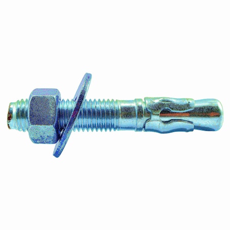 Torquemaster Torquemaster Wedge Anchor, 4-3/4" L, Steel Blue Ruspert, 10 PK 51814